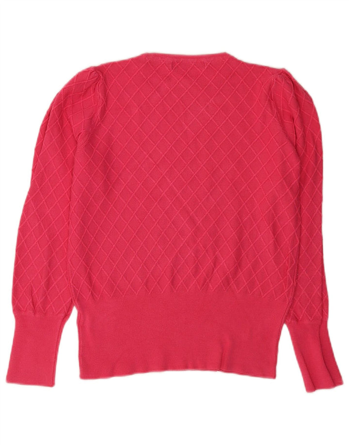 Marks & Spencer Damski sweter o regularnym kroju z okrągłym dekoltem, UK 8, mały, czerwony
