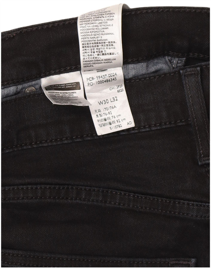 Męskie jeansy Levi's 512 Tapered W30 L32 Czarna bawełna