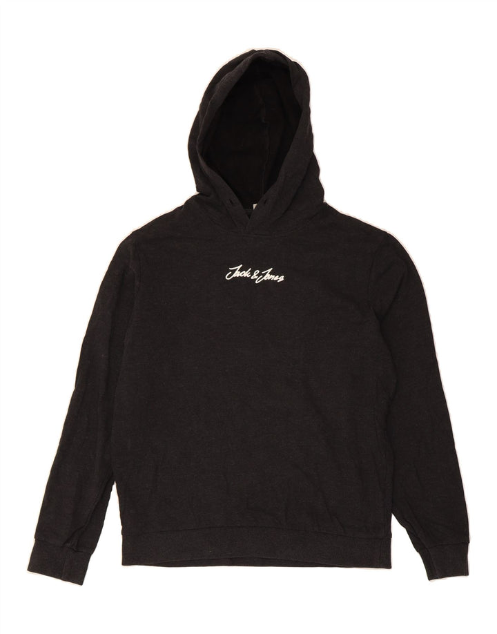 JACK & JONES Mens Hoodie Jumper Medium Grey Cotton Vintage Jack & Jones and Second-Hand Jack & Jones from Messina Hembry 