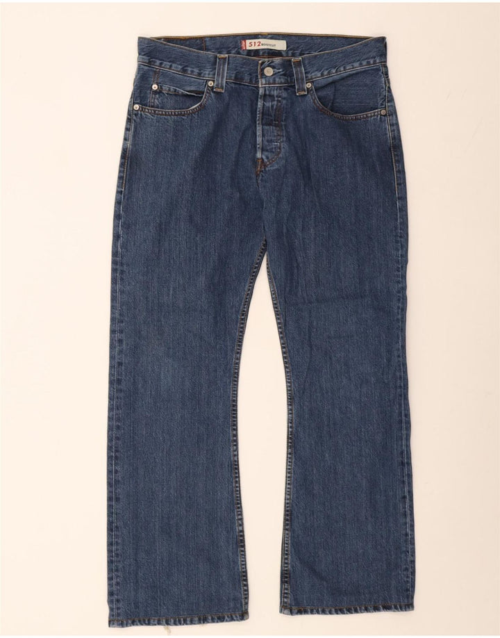 Męskie jeansy Levi's 512 Bootcut W34 L32 Niebieska bawełna
