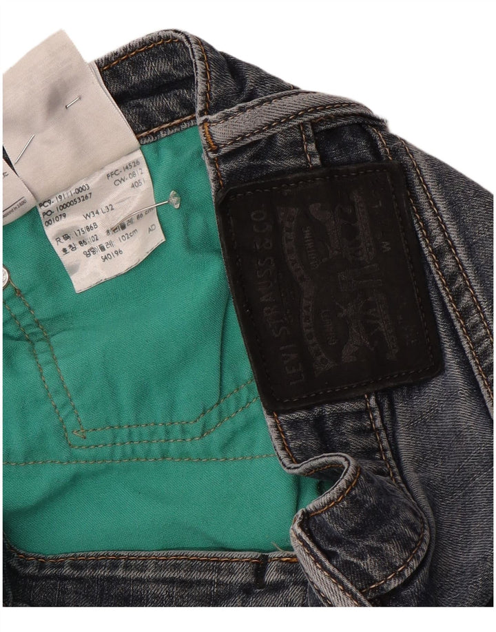 Męskie jeansy Levi's 511 Slim W34 L30 Niebieska bawełna