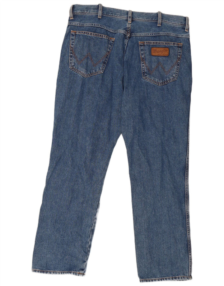 Męskie jeansy Wrangler Texas Straight W38 L30 Niebieskie bawełniane
