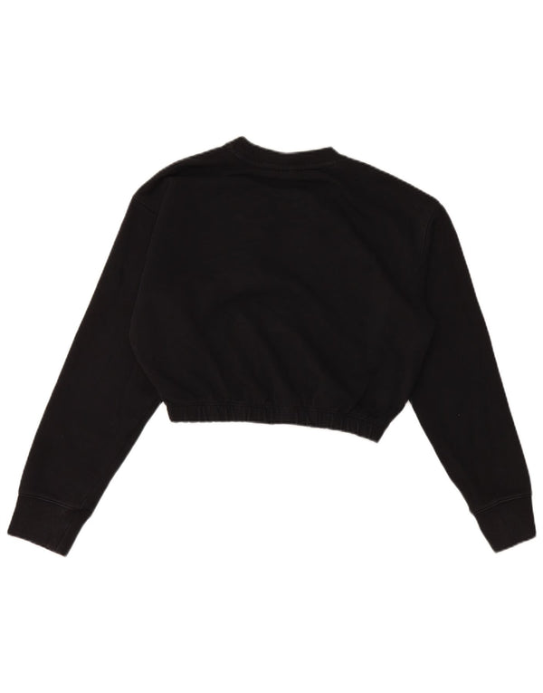 Damska bluza Champion Graphic Crop Sweatshirt UK 16, duża czarna