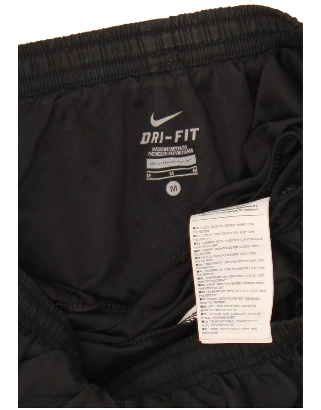 Damskie spodenki sportowe Nike Dri Fit UK 14, średni czarny poliester