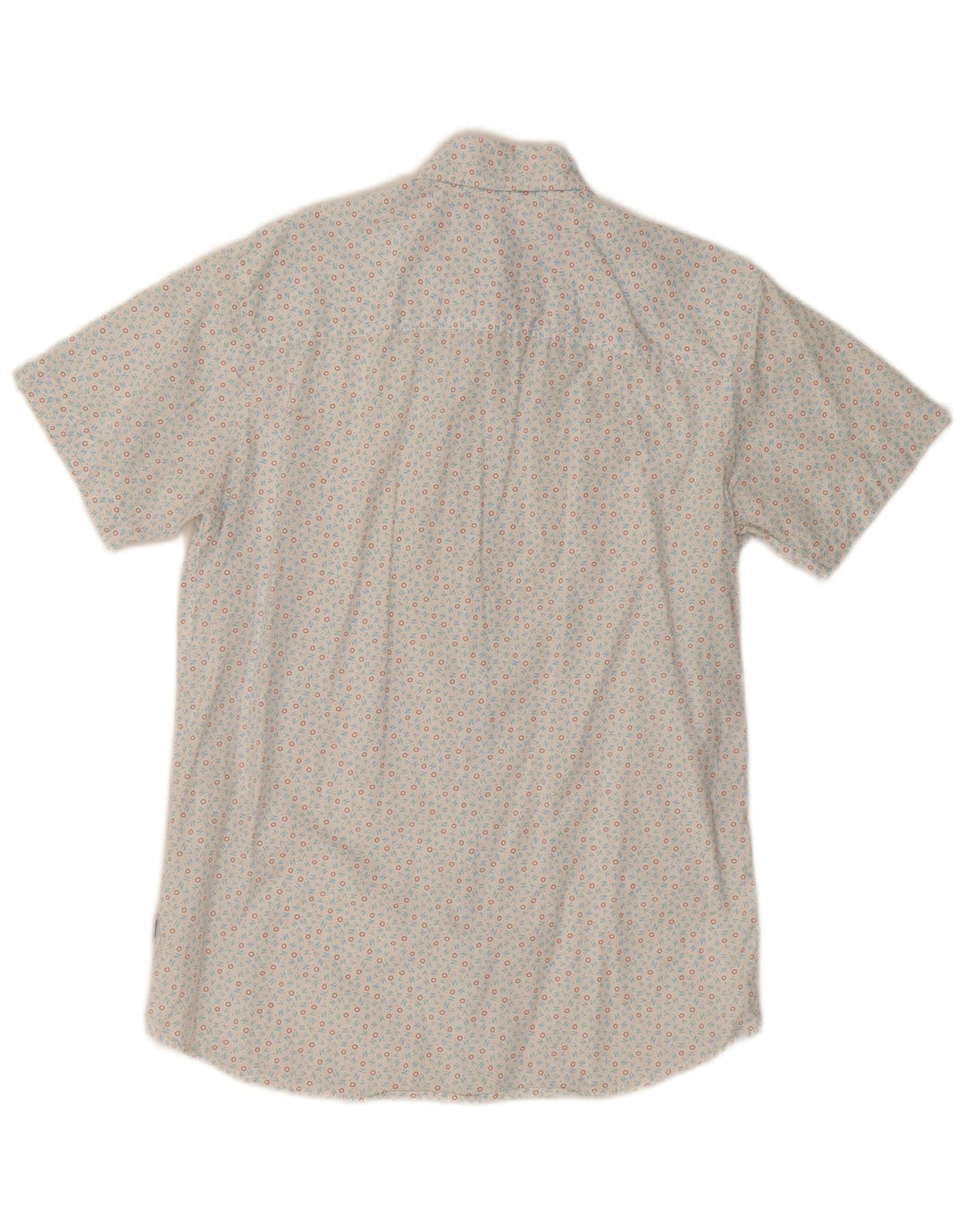 Męska koszula z krótkim rękawem Jack & Jones, mała, bawełniana w białe cętki