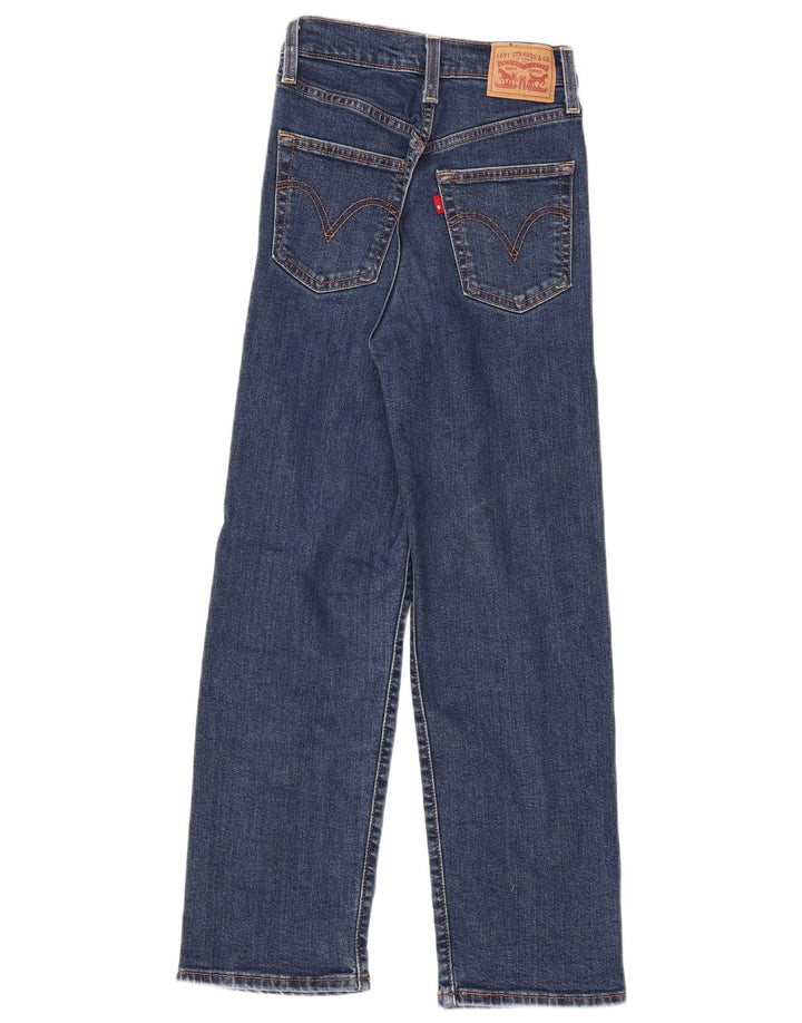 Damskie jeansy Levi's Ribcage Straight W23 L27 Niebieskie bawełniane