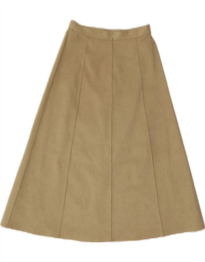 VINTAGE Womens A-Line Skirt IT 36 XS W25  Beige Polyester Vintage Vintage and Second-Hand Vintage from Messina Hembry 