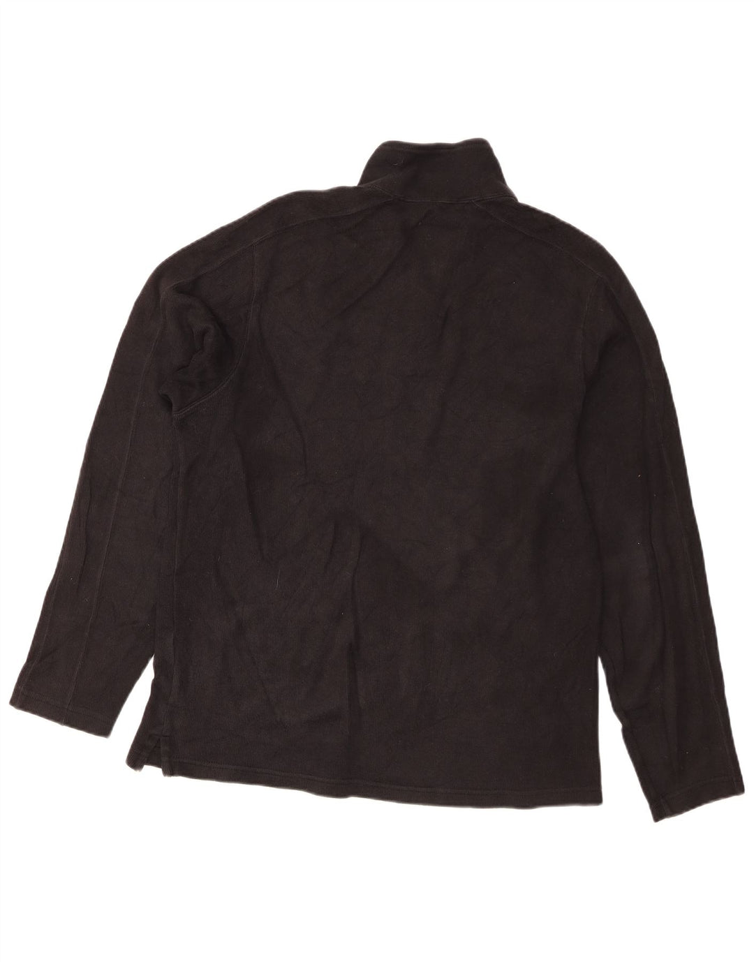 Męski sweter z zamkiem błyskawicznym Eddie Bauer, średniej wielkości, czarny, bawełniany