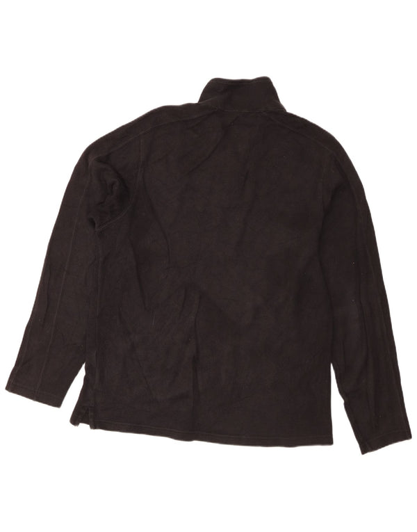 Męski sweter z zamkiem błyskawicznym Eddie Bauer, średniej wielkości, czarny, bawełniany