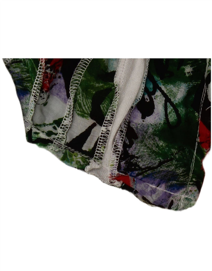 Damska bluzka z okrągłym dekoltem Desigual Top UK 10 Small, biała wiskoza