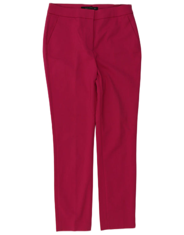 Spodnie damskie Zara Slim Chino EU 38 Small W28 L28 Różowe