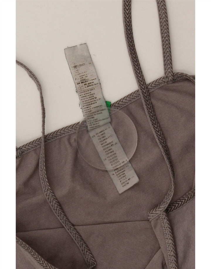 Damski top na ramiączkach Benetton UK 8 Small, szary poliamid