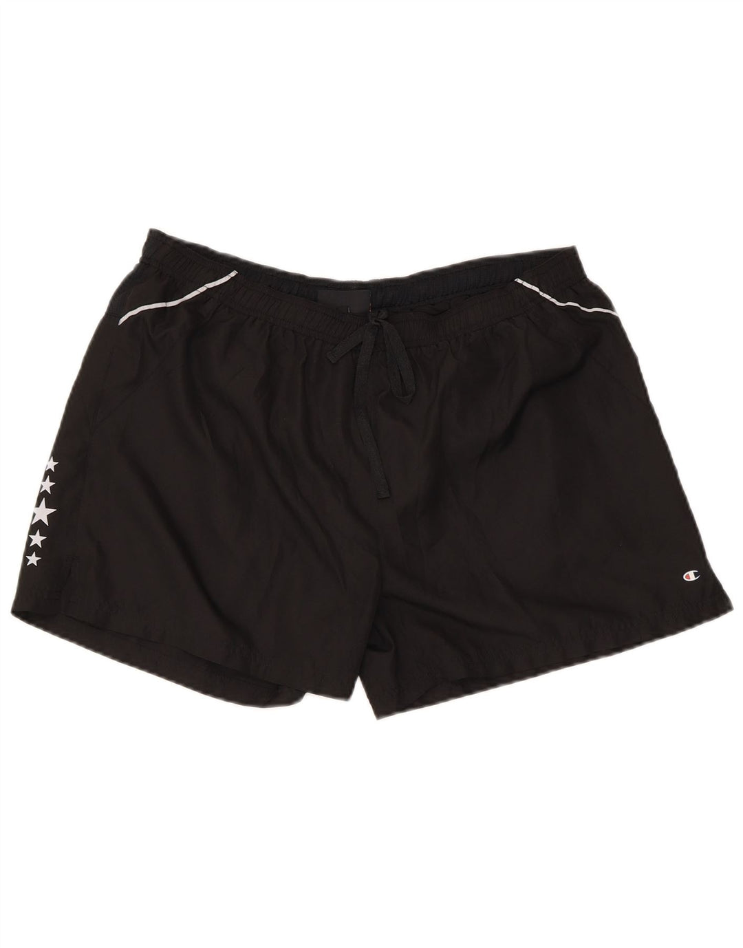 Damskie spodenki sportowe Champion Graphic Regular UK 14, duże, czarne, poliestrowe