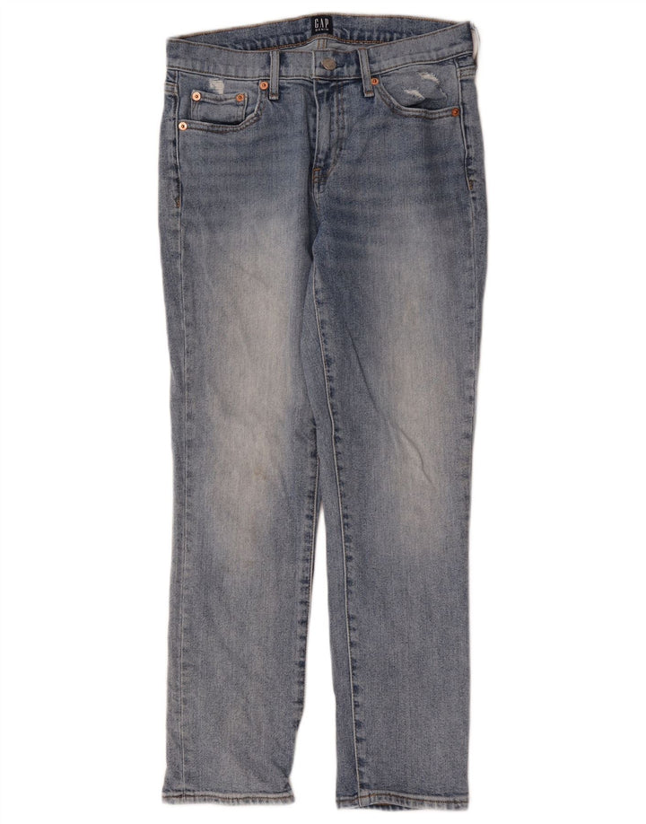 Damskie jeansy Gap Slim W26 L27 Niebieskie bawełniane