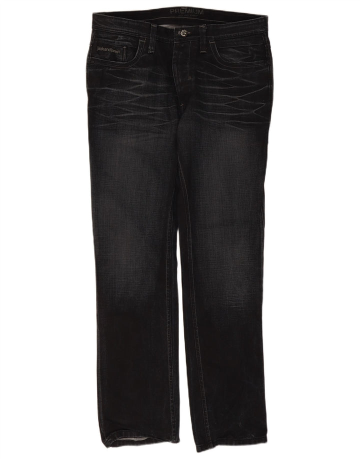Męskie proste dżinsy Jack & Jones W36 L34 Czarne