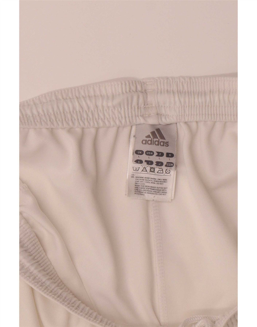 Męskie spodenki sportowe Adidas Climalite Graphic, duże, białe, poliestrowe