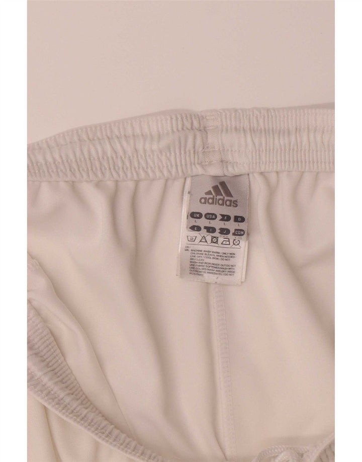 Męskie spodenki sportowe Adidas Climalite Graphic, duże, białe, poliestrowe