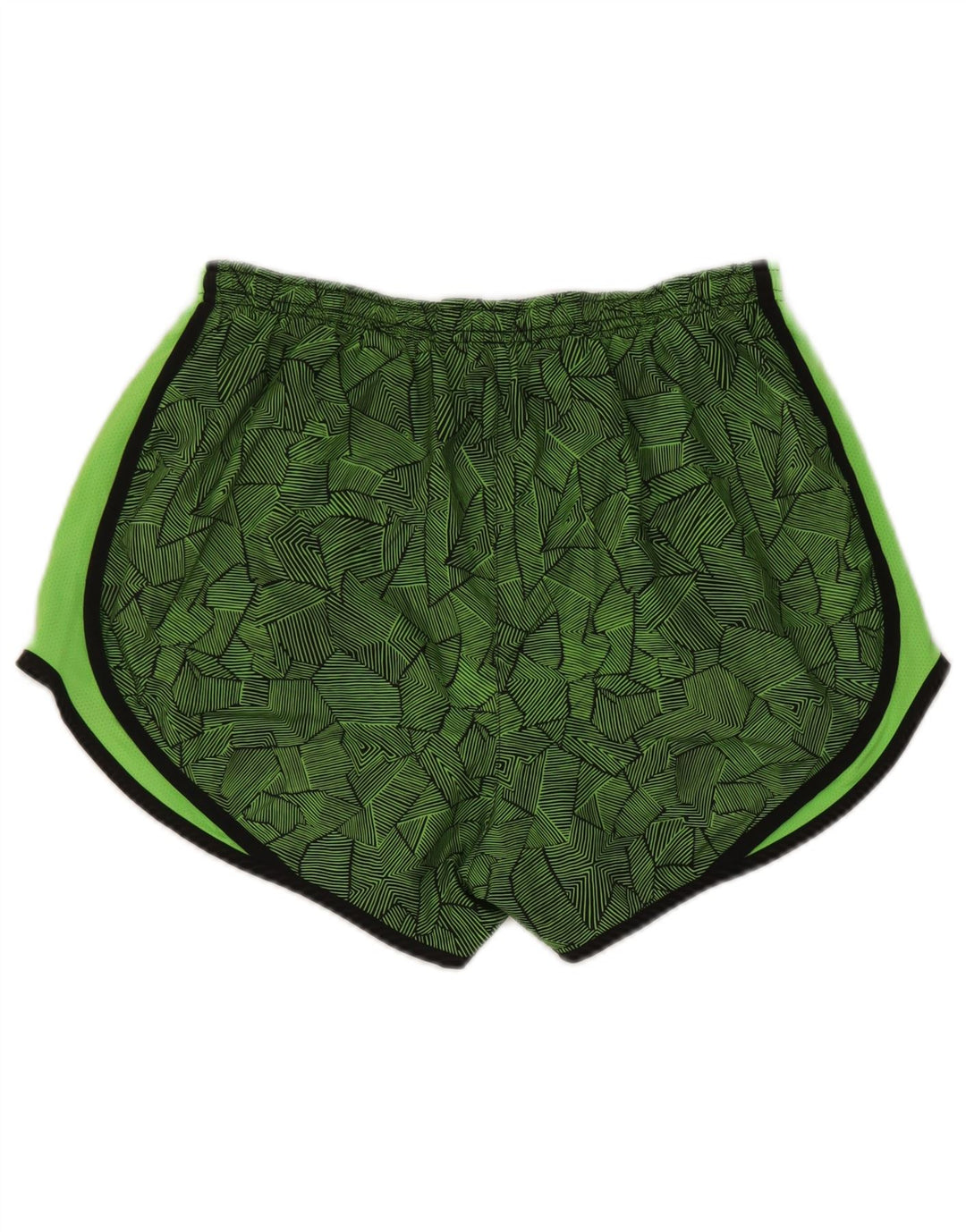 Damskie spodenki sportowe Nike Dri Fit UK 14, średni zielony geometryczny poliester