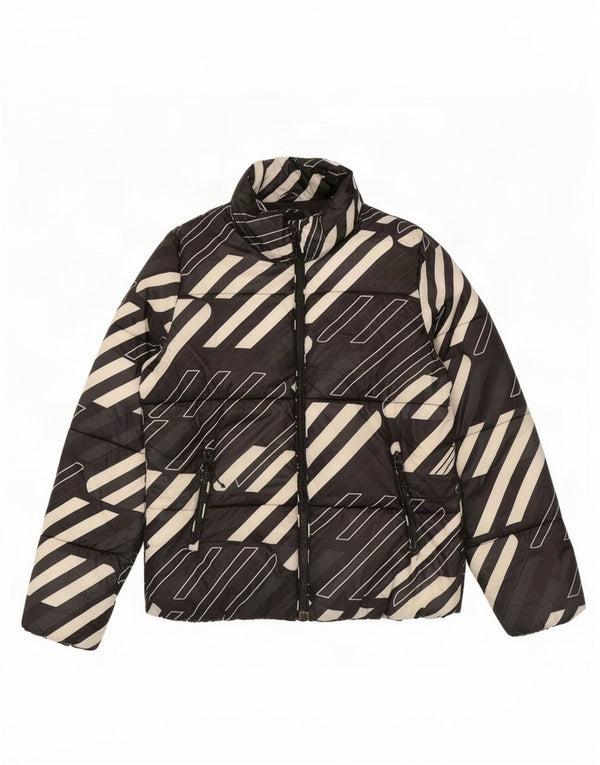 Męska ocieplana kurtka Superdry Graphic UK 40, duża, czarna, poliestrowa