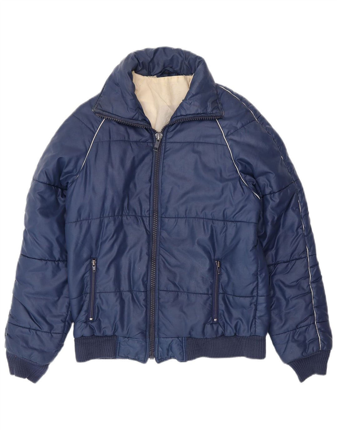 Męska kurtka wiatrówka VINTAGE UK 38, średni granatowy poliester