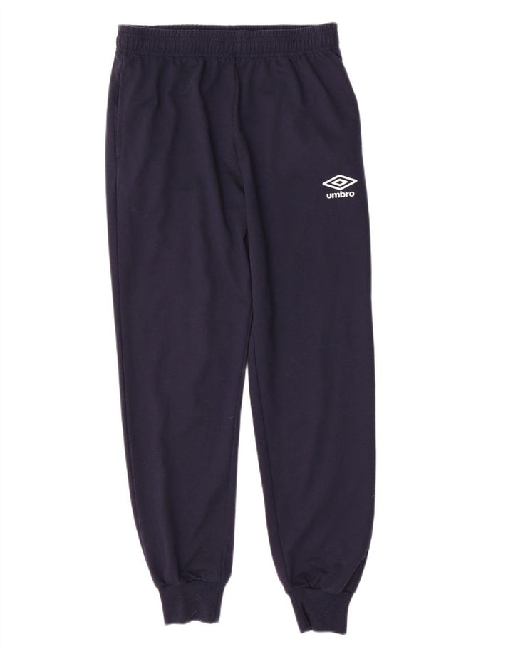 Męskie spodnie dresowe Umbro Joggery, duże, granatowe, poliestrowe
