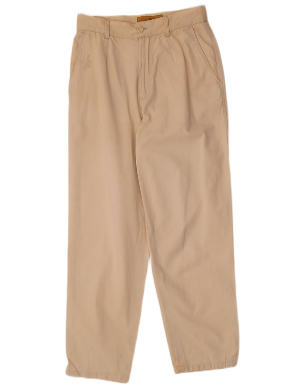 Spodnie Chino Trussardi Damskie z wysokim stanem IT 44 Medium W26 L27 Beżowe