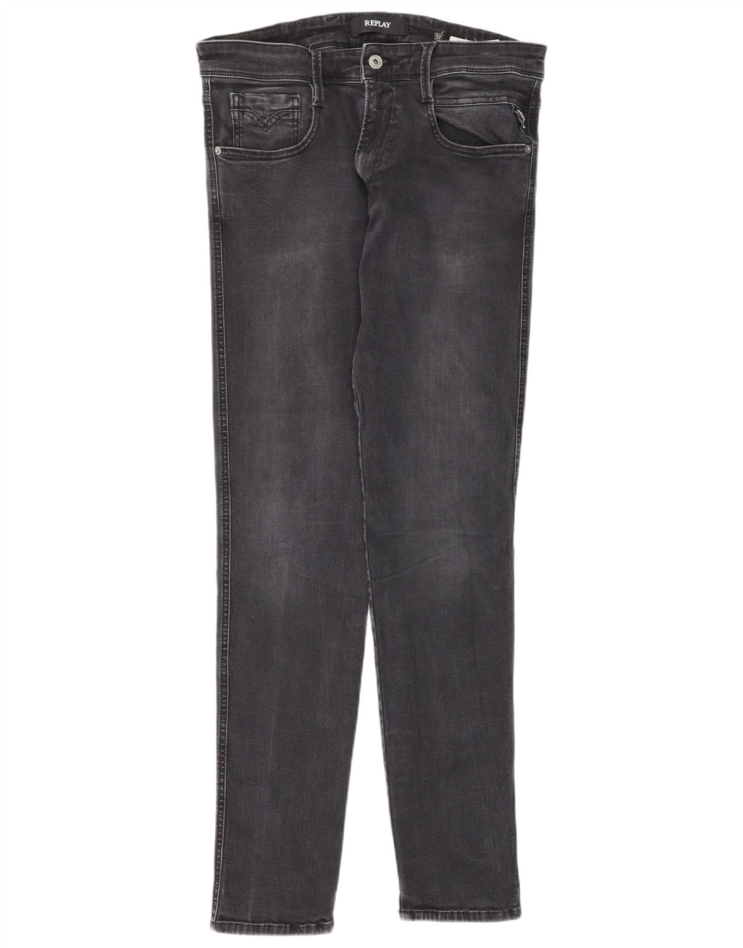 Męskie jeansy Skinny Replay W32 L34 Szara bawełna