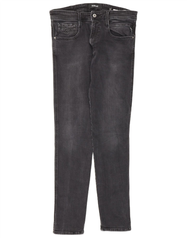Męskie jeansy Skinny Replay W32 L34 Szara bawełna