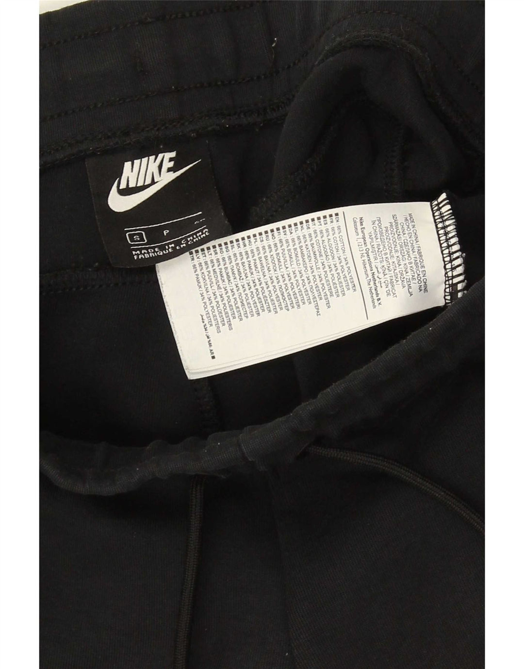 Męskie spodnie dresowe Nike, małe, czarne, bawełniane