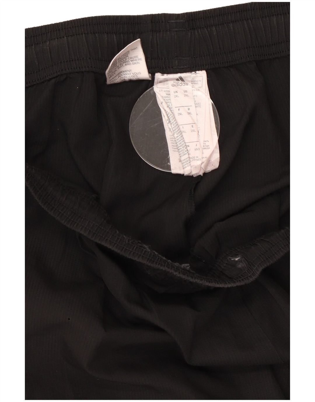 Męskie spodnie dresowe Adidas Climalite 2XL, czarny poliester
