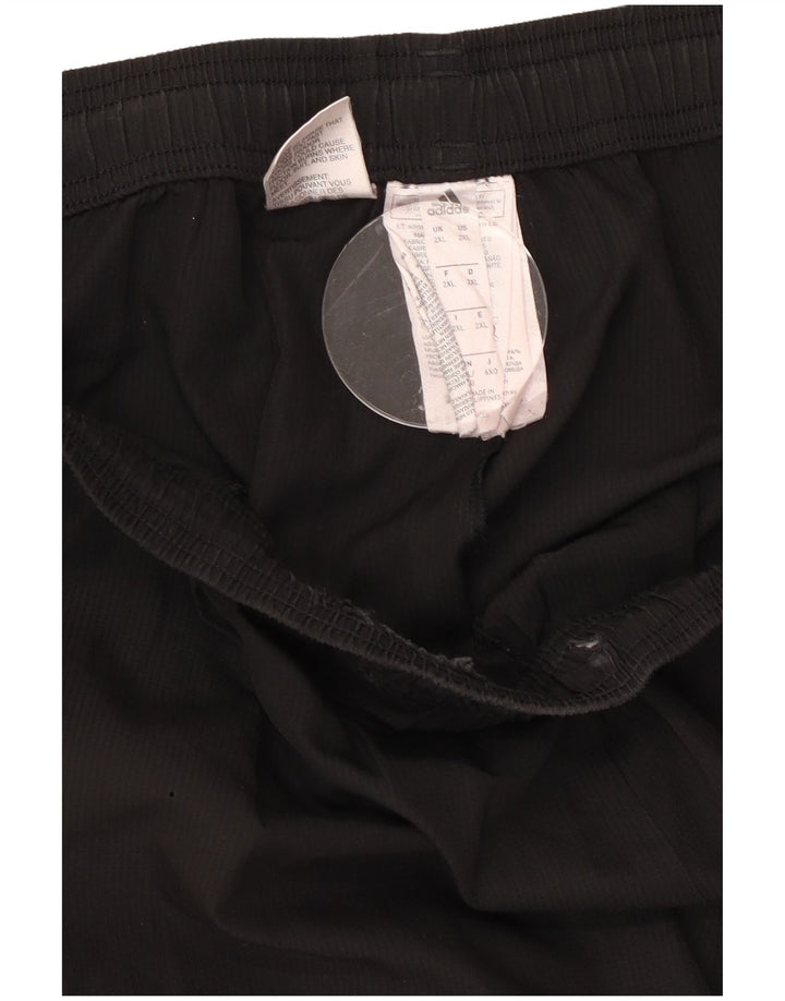 Męskie spodnie dresowe Adidas Climalite 2XL, czarny poliester