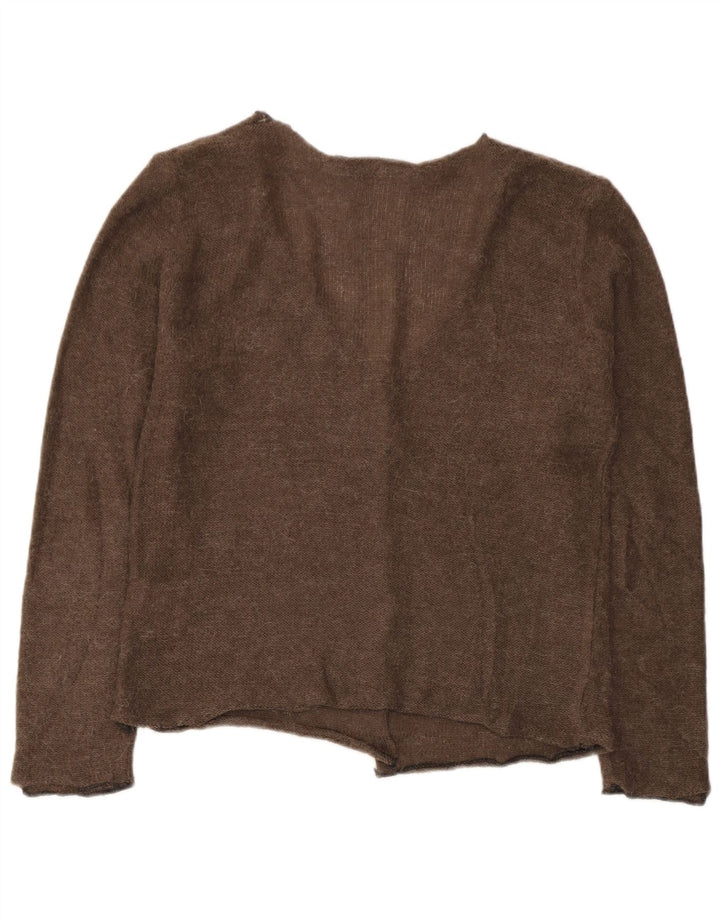 Sweter damski Zara Crop Cardigan UK 10 Small Brown Poliamid