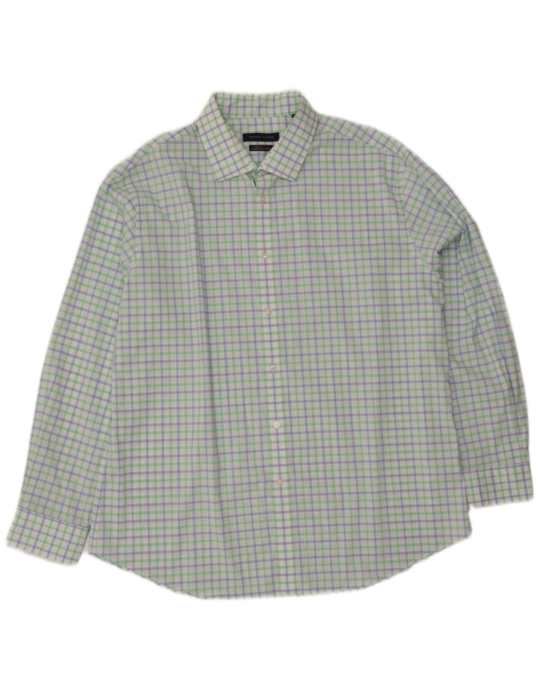 Męska koszula o sportowym kroju Tommy Hilfiger, rozmiar 18 2XL, wielobarwna kratka