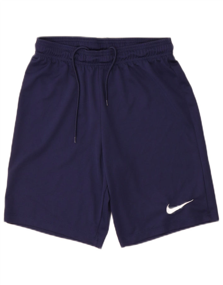 Męskie spodenki sportowe Nike Dri Fit, małe, granatowe, poliestrowe
