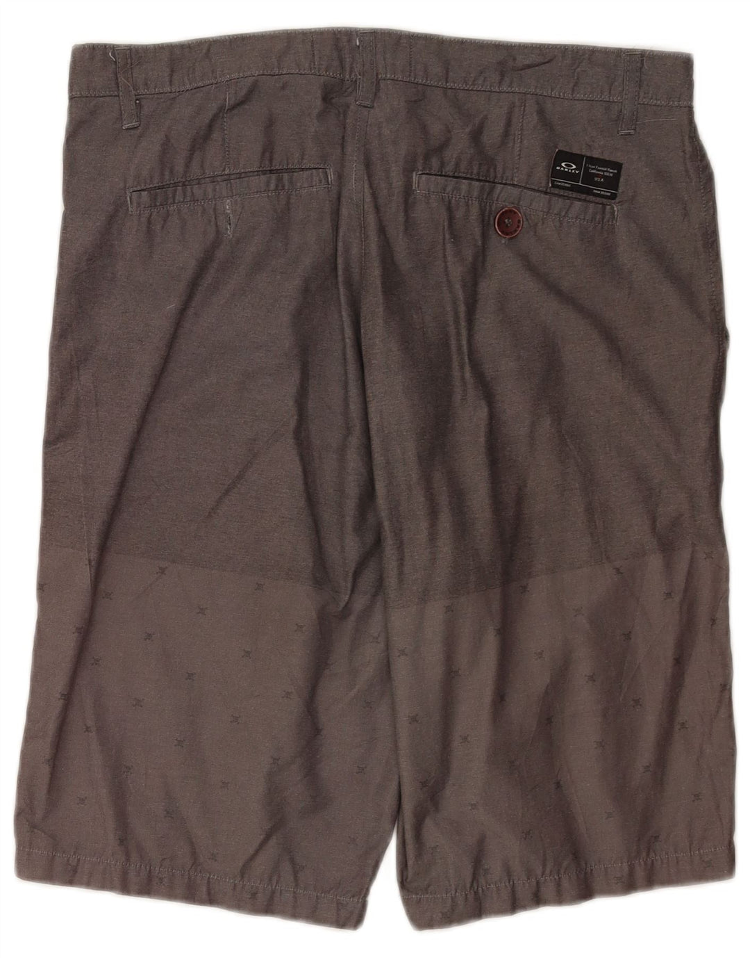 Męskie spodenki chino o regularnym kroju Oakley W34, duże, szare, bawełniane w cętki