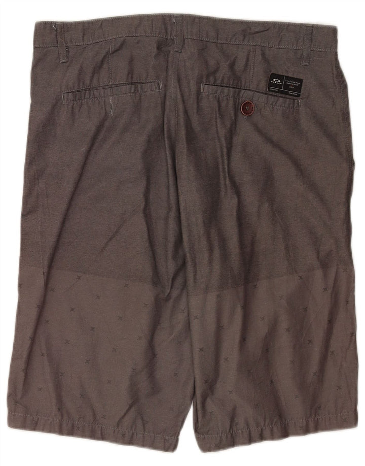 Męskie spodenki chino o regularnym kroju Oakley W34, duże, szare, bawełniane w cętki
