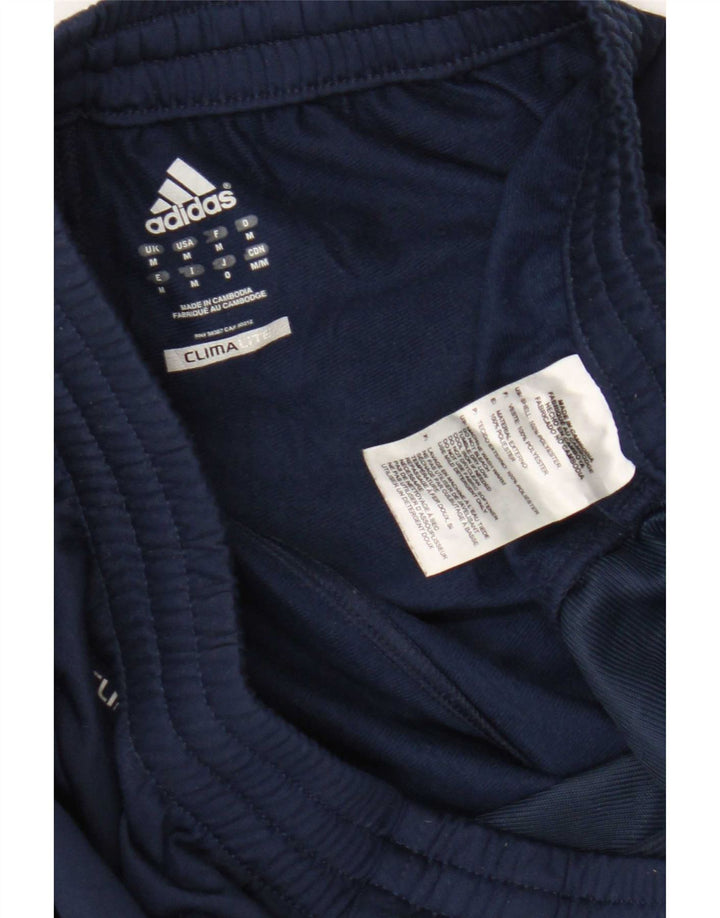 Męskie spodnie dresowe Adidas Climalite, średni granatowy poliester