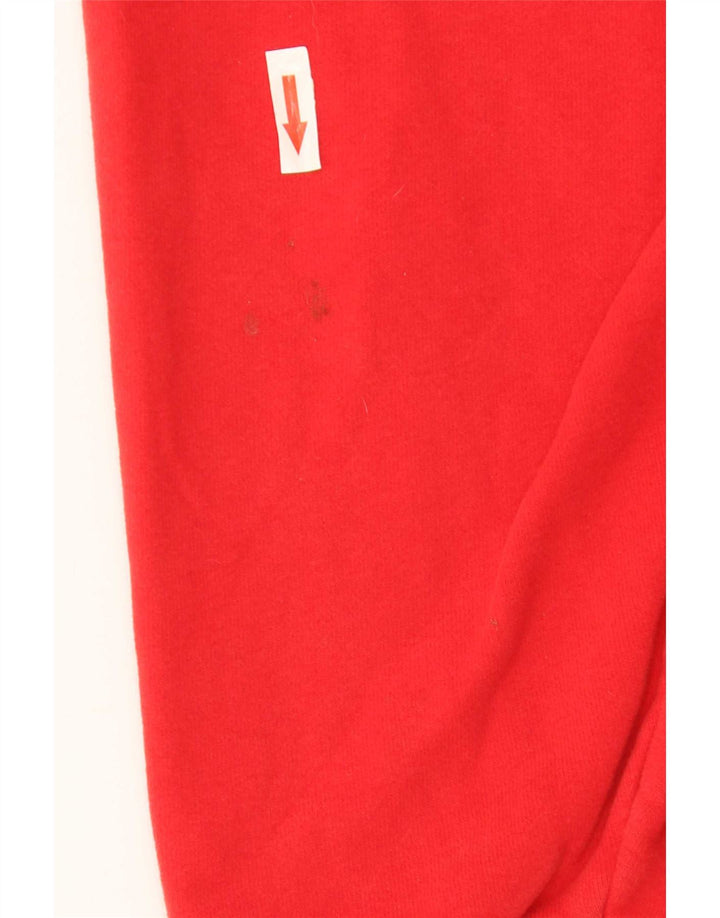 Męski sweter Superdry z zamkiem błyskawicznym, duży, czerwony, bawełniany
