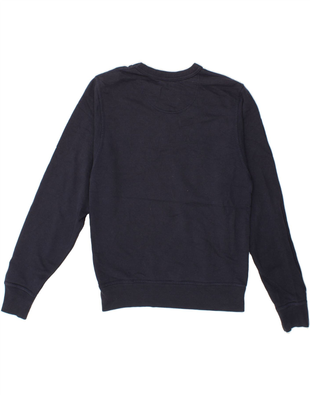 CHAMPION Mens Graphic Sweatshirt Jumper Small Navy Blue Cotton Vintage Champion and Second-Hand Champion from Messina Hembry 
