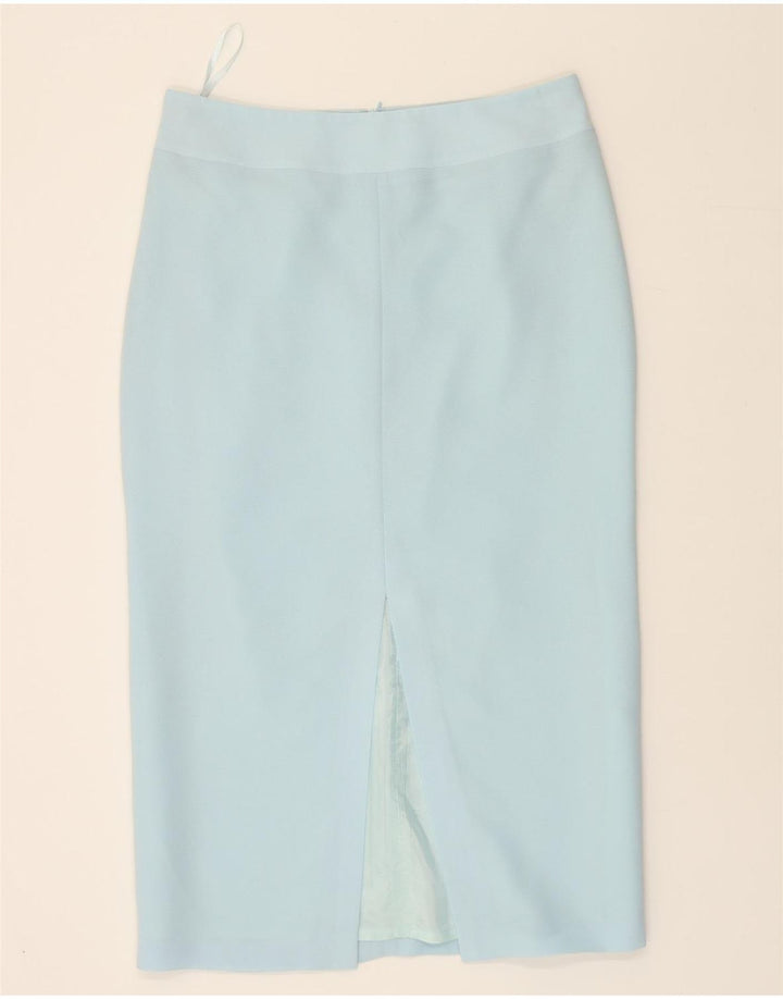 VINTAGE Womens 2 Button 2 Piece Set UK 12 Medium W32  Blue Polyester Vintage Vintage and Second-Hand Vintage from Messina Hembry 