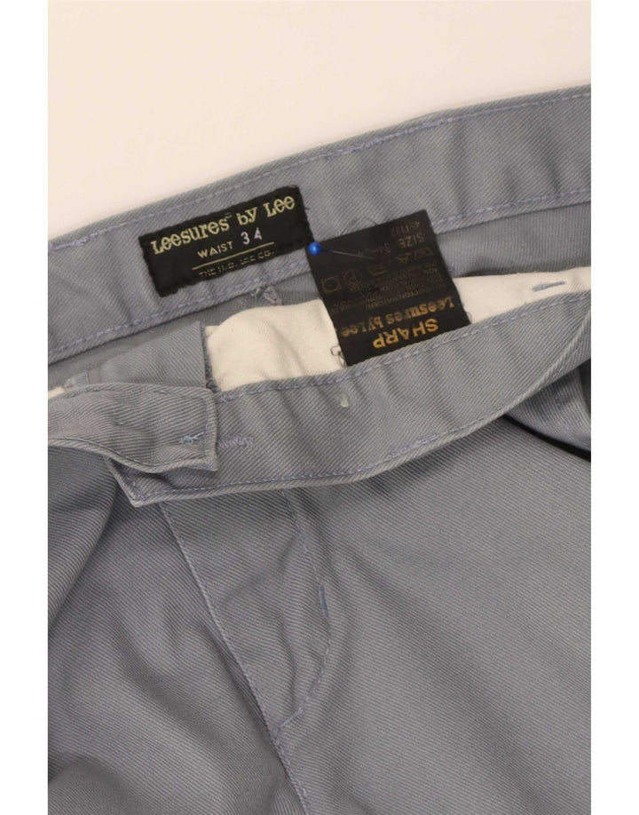 Męskie spodnie chino Lee Sharp Fit W34 L34 Szara bawełna
