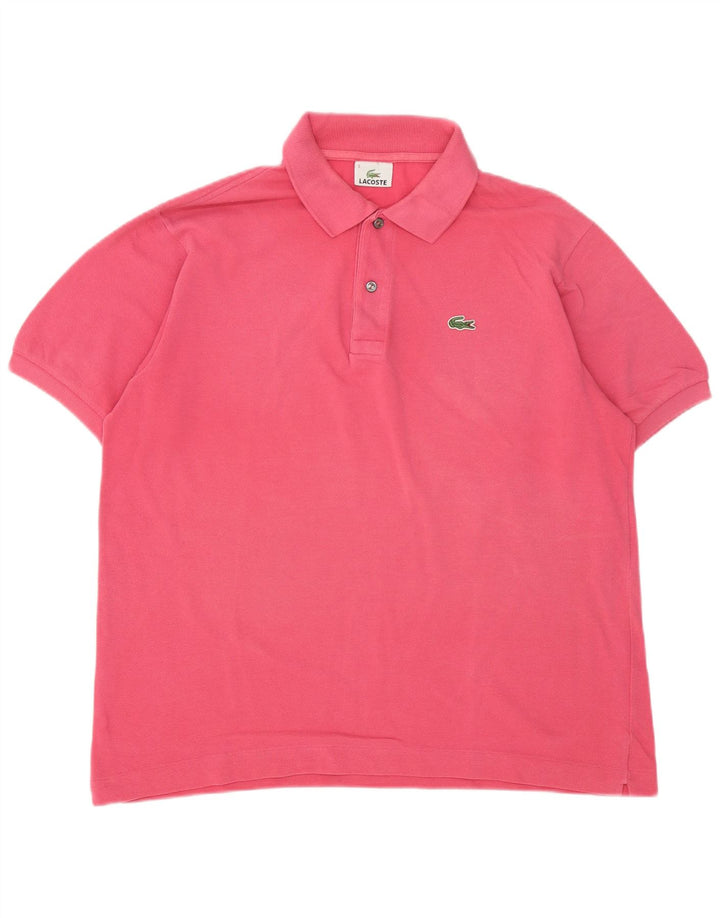 Męska koszulka polo Lacoste, rozmiar 5, duża, różowa, bawełniana