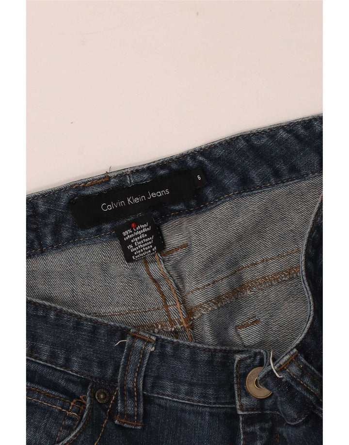 Damskie jeansy Calvin Klein Bootcut US 6 Medium W30 L31 Niebieska bawełna