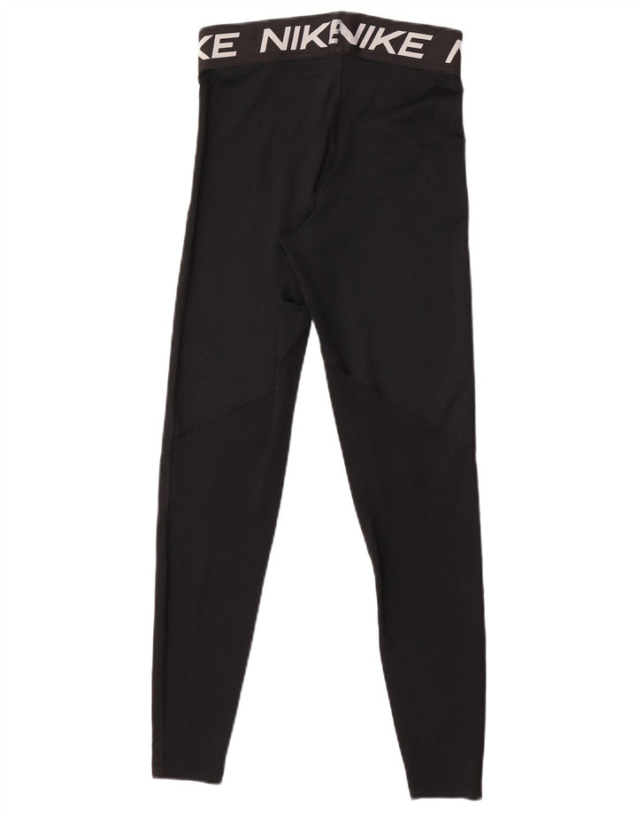 Damskie legginsy Nike Dri Fit Graphic UK 8, małe czarne