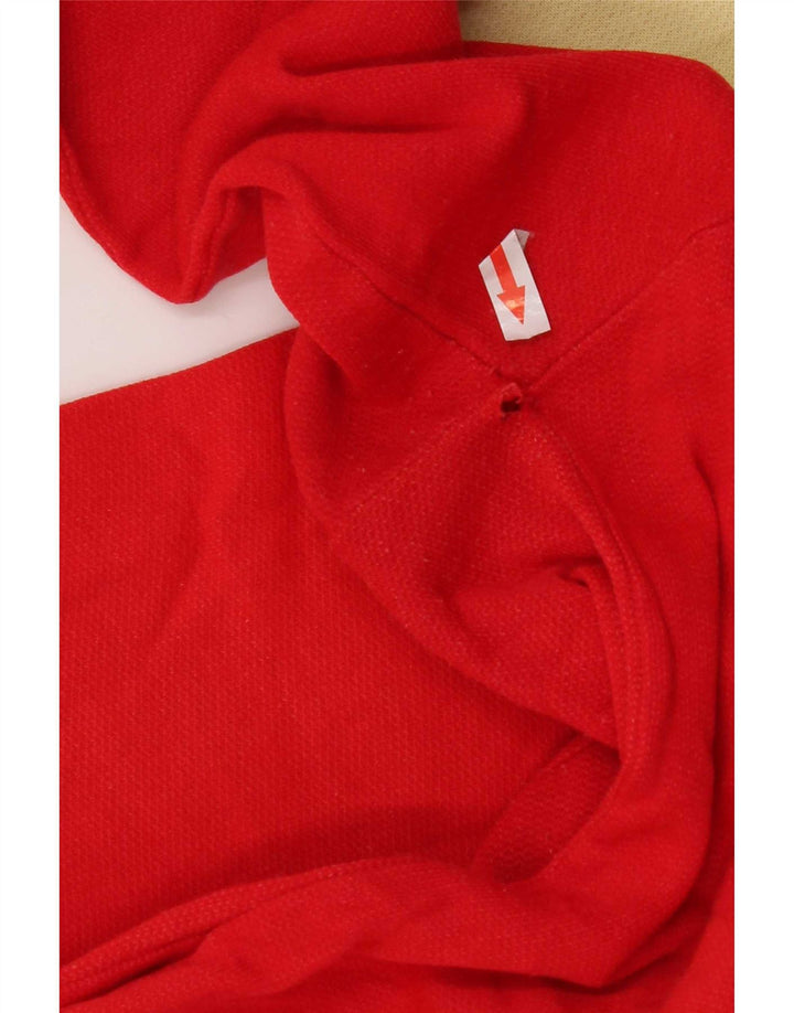 Bluza męska w stylu vintage, duża, czerwona, z blokami kolorów