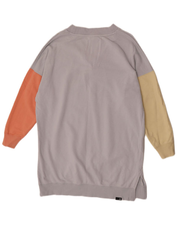 Damska bluza oversize Puma Sweter Dress UK 14, duży, niebieski, blok kolorów