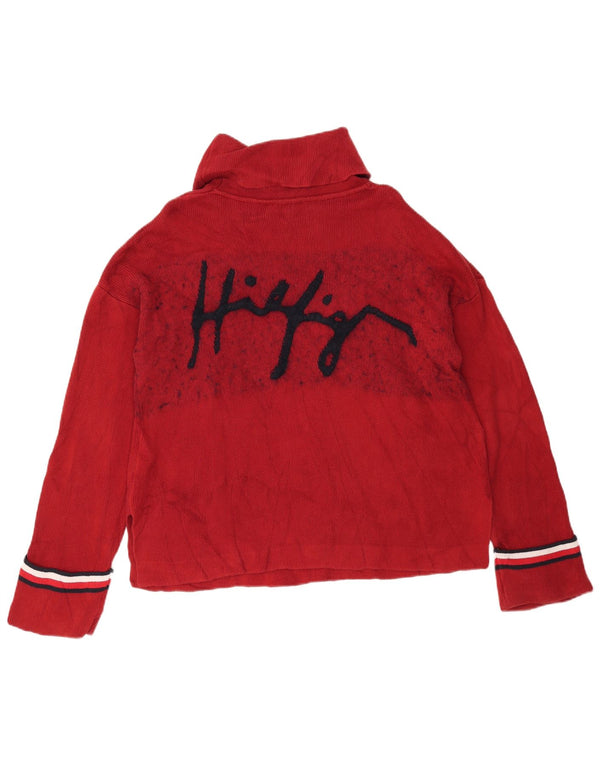 Damski sweter Tommy Hilfiger Graphic z golfem UK 10 Small Red