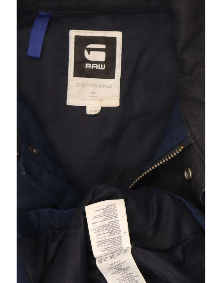 Męska kurtka użytkowa G-Star UK 44 2XL Granatowy nylon