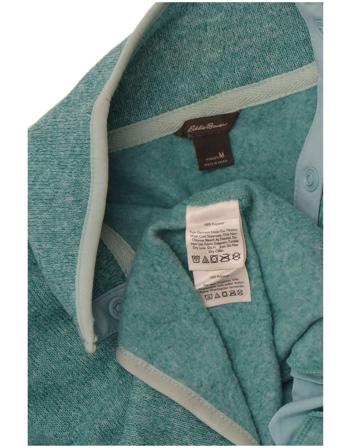Damski sweter zapinany na guziki EDDIE BAUER UK 14 Średni turkus