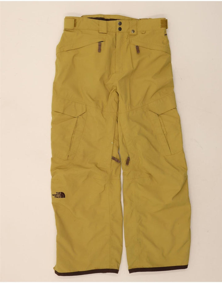 Męskie spodnie narciarskie The North Face Cargo, duże, żółte, nylonowe